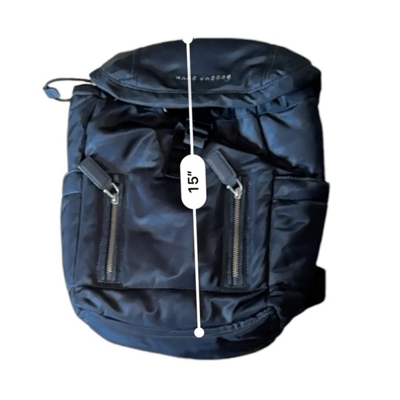 Marc Jacobs Mallorca Backpack Black Nylon Leather M0008139 From Japan.​​​​​​